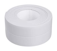 Fodlon White Waterproof Tape 3.2m x 3.8cm - Self-Adhesive PVC Sealant Strip for Bath, Shower, Window & Wall Gaps