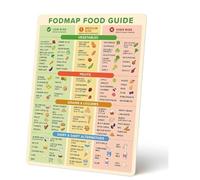 FODMAP Chart Fridge Magnet - Low FODMAP Food Cheat Sheet with Portion Sizes - Digestive Gut Health Fridge Accessories - IBS Diet Chart Refrigerator Magnet - Low FODMAP Diet for Gut Support IBS Relief