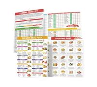 FODMAP Food List Chart - Laminated Nutrition Planner, Full Reference on Digestive Health | Organized Diets Guide, Easy Meal Planning for Women, Men
