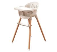 Fodoss 3-in-1 Wooden High Chair for Babies and Toddlers,Convertible Easy Clean Infant Highchair,Silla Modern Design para Comer De Bebe