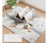 Fodoss Baby Play Mat, 59x71inch Play Mat, 0.4 in Thick Foam Play Mat, Waterproof,Free from BPA, PVC, Phthalates, Playmat for Babies, Foldable Play Mat forBabies, Large Infant Playmat