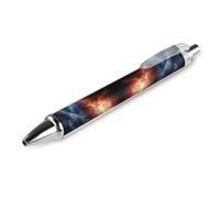 FodPand 1 Pcs Outer Space Stars Gel Ink Ballpoint Pens 0.5mm Fine Point | Quick-Dry Gel Rollerball Pen, Retractable & Refillable, Black Ink No Smudge, Smooth Writing Comfortable Grip, Office Supply