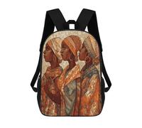 FodPand 17-Inch Laptop Backpack Water-Resistant Africa Ethnic Pottery Daypack with Shoulder Strap Lightweight Casual Rucksack for Travel Commuter Hiking Outdoor Activities 20l Black