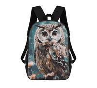 FodPand 17-Inch Laptop Backpack Water-Resistant Animal Cute Owl Daypack with Shoulder Strap Lightweight Casual Rucksack for Travel Commuter Hiking Outdoor Activities 20l Black