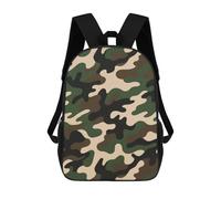 FodPand 17-Inch Laptop Backpack Water-Resistant Camouflage Print Daypack with Shoulder Strap Lightweight Casual Rucksack for Travel Commuter Hiking Outdoor Activities 20l Black