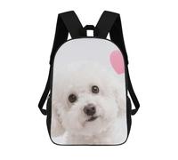 FodPand 17-Inch Laptop Backpack Water-Resistant Cute Dog Daypack with Shoulder Strap Lightweight Casual Rucksack for Travel Commuter Hiking Outdoor Activities 20l Black