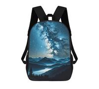 FodPand 17-Inch Laptop Backpack Water-Resistant Stars Daypack with Shoulder Strap Lightweight Casual Rucksack for Travel Commuter Hiking Outdoor Activities 20l Black