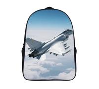FodPand 18L Aircraft Fighter Jets Laptop Backpack Adults 16" Lightweight Carry on Backpack for Travel Flight Waterproof Casual Daypack Work Bussiness Computer Bag for Office Commute Outdoor Sports