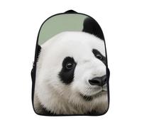 FodPand 18L Black And White Panda Laptop Backpack Adults 16" Lightweight Carry on Backpack for Travel Flight Waterproof Casual Daypack Work Bussiness Computer Bag for Office Commute Outdoor Sports