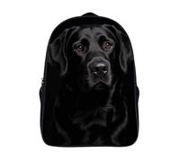 FodPand 18L Black Lab Laptop Backpack Adults 16" Lightweight Carry on Backpack for Travel Flight Waterproof Casual Daypack Work Bussiness Computer Bag for Office Commute Outdoor Sports