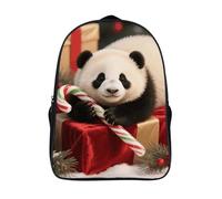 FodPand 18L Christmas Redpanda Laptop Backpack Adults 16" Lightweight Carry on Backpack for Travel Flight Waterproof Casual Daypack Work Bussiness Computer Bag for Office Commute Outdoor Sports