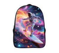 FodPand 18L Colorful Astronaut Laptop Backpack Adults 16" Lightweight Carry on Backpack for Travel Flight Waterproof Casual Daypack Work Bussiness Computer Bag for Office Commute Outdoor Sports