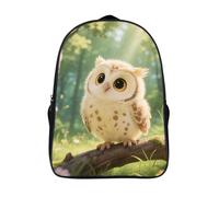 FodPand 18L Cute Owl Cub Laptop Backpack Adults 16" Lightweight Carry on Backpack for Travel Flight Waterproof Casual Daypack Work Bussiness Computer Bag for Office Commute Outdoor Sports