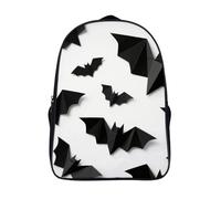 FodPand 18L Halloween Bats Laptop Backpack Adults 16" Lightweight Carry on Backpack for Travel Flight Waterproof Casual Daypack Work Bussiness Computer Bag for Office Commute Outdoor Sports