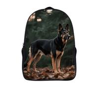 FodPand 18L Handsome Dog Laptop Backpack Adults 16" Lightweight Carry on Backpack for Travel Flight Waterproof Casual Daypack Work Bussiness Computer Bag for Office Commute Outdoor Sports