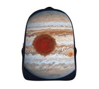FodPand 18L Jupiter Great Red Spot Laptop Backpack Adults 16" Lightweight Carry on Backpack for Travel Flight Waterproof Casual Daypack Work Bussiness Computer Bag for Office Commute Outdoor Sports