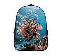 FodPand 18L Lionfish Laptop Backpack Adults 16" Lightweight Carry on Backpack for Travel Flight Waterproof Casual Daypack Work Bussiness Computer Bag for Office Commute Outdoor Sports