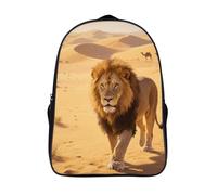 FodPand 18L Majestic Lion Laptop Backpack Adults 16" Lightweight Carry on Backpack for Travel Flight Waterproof Casual Daypack Work Bussiness Computer Bag for Office Commute Outdoor Sports