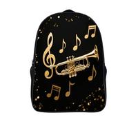 FodPand 18L New Orleans Jazz Laptop Backpack Adults 16" Lightweight Carry on Backpack for Travel Flight Waterproof Casual Daypack Work Bussiness Computer Bag for Office Commute Outdoor Sports