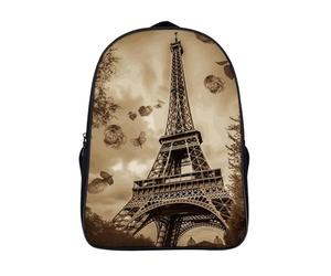 FodPand 18L Paris Eiffel Tower Laptop Backpack Adults 16" Lightweight Carry on Backpack for Travel Flight Waterproof Casual Daypack Work Bussiness Computer Bag for Office Commute Outdoor Sports