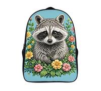 FodPand 18L Raccoon Laptop Backpack Adults 16" Lightweight Carry on Backpack for Travel Flight Waterproof Casual Daypack Work Bussiness Computer Bag for Office Commute Outdoor Sports