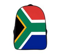 FodPand 18L South Africa Flag Laptop Backpack Adults 16" Lightweight Carry on Backpack for Travel Flight Waterproof Casual Daypack Work Bussiness Computer Bag for Office Commute Outdoor Sports