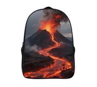 FodPand 18L Volcano Laptop Backpack Adults 16" Lightweight Carry on Backpack for Travel Flight Waterproof Casual Daypack Work Bussiness Computer Bag for Office Commute Outdoor Sports