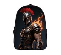 FodPand 18L Warrior Helmet Laptop Backpack Adults 16" Lightweight Carry on Backpack for Travel Flight Waterproof Casual Daypack Work Bussiness Computer Bag for Office Commute Outdoor Sports