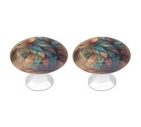 FodPand 2-Pack Cabinet Handles - Colorful Mouse 1.1 Inch Round Stainless Steel Cabinet Pulls, Knobs Pulls with Screws, Silver Hardware for Kitchen Cabinets, Furniture Doors, & Dressers