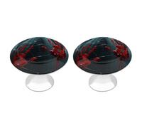 FodPand 2 Pack Cabinet Knobs 1.1 Inch Single Hole Drawer Pulls Handles Decorative Bloody Handprints Furniture Knobs for Dresser Kitchen Bathroom Cupboard Wardrobe Vanity Closet Door Hardware
