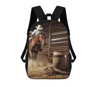 FodPand 20l American West Rodeo Laptop Backpack Adults 17" Lightweight Carry on Backpack for Travel Flight Waterproof Casual Daypack Work Bussiness Computer Bag for Office Commute Outdoor Sports