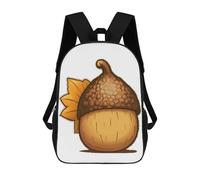 FodPand 20l Cartoon Acorn Laptop Backpack Adults 17" Lightweight Carry on Backpack for Travel Flight Waterproof Casual Daypack Work Bussiness Computer Bag for Office Commute Outdoor Sports
