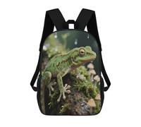 FodPand 20l Crested Gecko Laptop Backpack Adults 17" Lightweight Carry on Backpack for Travel Flight Waterproof Casual Daypack Work Bussiness Computer Bag for Office Commute Outdoor Sports