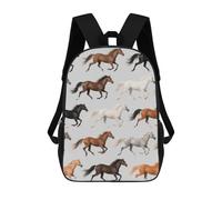 FodPand 20l Cute Horse Laptop Backpack Adults 17" Lightweight Carry on Backpack for Travel Flight Waterproof Casual Daypack Work Bussiness Computer Bag for Office Commute Outdoor Sports