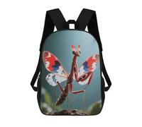 FodPand 20l Devil's Flower Mantis Laptop Backpack Adults 17" Lightweight Carry on Backpack for Travel Flight Waterproof Casual Daypack Work Bussiness Computer Bag for Office Commute Outdoor Sports