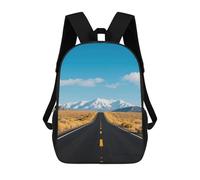 FodPand 20l Highway in The Desert Laptop Backpack Adults 17" Lightweight Carry on Backpack for Travel Flight Waterproof Casual Daypack Work Bussiness Computer Bag for Office Commute Outdoor Sports