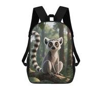 FodPand 20l Lemurs in The Jungle Laptop Backpack Adults 17" Lightweight Carry on Backpack for Travel Flight Waterproof Casual Daypack Work Bussiness Computer Bag for Office Commute Outdoor Sports
