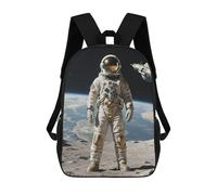 FodPand 20l Retro Astronaut Laptop Backpack Adults 17" Lightweight Carry on Backpack for Travel Flight Waterproof Casual Daypack Work Bussiness Computer Bag for Office Commute Outdoor Sports