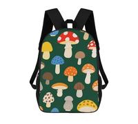 FodPand 20l Various Mushrooms Laptop Backpack Adults 17" Lightweight Carry on Backpack for Travel Flight Waterproof Casual Daypack Work Bussiness Computer Bag for Office Commute Outdoor Sports