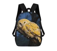 FodPand 20l Yellow Snowy Owl Laptop Backpack Adults 17" Lightweight Carry on Backpack for Travel Flight Waterproof Casual Daypack Work Bussiness Computer Bag for Office Commute Outdoor Sports