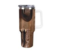 FodPand 40 Oz Stainless Steel Cowboy Hat And Boots Tumbler with Handle Leakproof Vacuum Insulated Travel Mug for Hot & Cold Drinks Sport Water Bottle Cup Ideal for Commuting Gym Outdoor Adventures