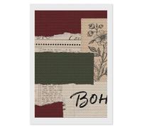 FodPand 5D Diamond Painting Kit for Adults - Boho Abstract Floral Full Round Drill DIY Diamond Art with Sparkling Gems - Complete Set for Beginners, Unique Wall Decor Gift 8"x12"