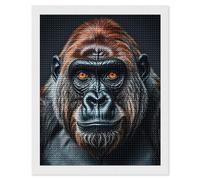 FodPand A Gorilla Diamond Painting Kits for Adults Beginners 16x20 Full Drill Diamond Art with DIY Tools Round 5d Diamonds Dots Crafts Gem Art Paint by Diamonds for Home Wall Decor Relaxing Gift
