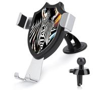 FodPand Abstract Animal Zebra Phone Holder with Suction Cup,Rotation Adjustable Car Phone Mount, Car Mount for Car Windshield Dashboard Air Vent