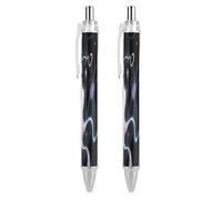 FodPand Abstract Art Graffiti Ballpoint Pens Fine Point Smooth Writing Pen Retractable Ball Point Pens 0.5mm Black Ink Pen Office Supplies Gifts for Men Women 2 PCS