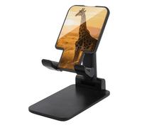 FodPand Adjustable Cute Giraffe in The Sun Cell Phone Stand for Desk Portable Phone Holder Universal Handsfree Phones Mount for Airplane Travel Essentials Compatible with 4-8 Smartphones Tablet Black