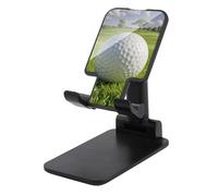 FodPand Adjustable Golf Ball Cell Phone Stand for Desk Portable Phone Holder Universal Handsfree Phones Mount for Airplane Travel Essentials Compatible with 4-8 Smartphones Tablet Black