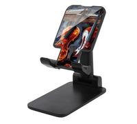 FodPand Adjustable Violin and Cello Cell Phone Stand for Desk Portable Phone Holder Universal Handsfree Phones Mount for Airplane Travel Essentials Compatible with 4-8 Smartphones Tablet Black