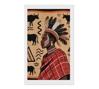 FodPand African Art Diamond Painting Kits for Adults Beginners 5D Square Drill Diamond Art Kits with DIY Tools Gem Art Crafts for Home Wall Decor Living Room Bedroom Office Decoration 12x20