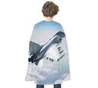 FodPand Aircraft Fighter Jets Halloween Cloak Cosplay Costumes for Adults | Soft Satin Cape Poncho, Wizard/Witch/Vampire/Knight/Royal Roleplay, Spooky Party Favor, Trick or Treat Essential Accessories